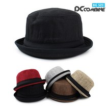 BIG_마직포크파이(큰모자/빅사이즈모자/중절모/페도라/군모/남자모자/남성모자/남자큰모자/남자군모/빅사이즈군모/남자군모/빅사이즈/여자큰모자/여성큰모자/빅사이즈볼캡/볼캡)