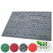 한일매트상사 스마일매트 현관매트 발매트 다용도매트, 진회색, 1개