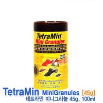 테트라 민 미니그라뉼 (100ml)테트라민 사료 물고기밥 카라신 바브 열대어 사료, 1개, 100ml