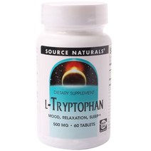소스내츄럴스 L-트립토판 500mg 타블렛, 60정, 1개