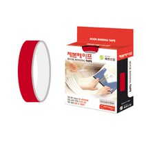 좋은라벨 제본 테이프 35mm x 10M, 빨강