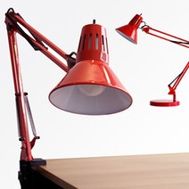 에이모노 레드 클램프 스탠드 LED 학생스탠드, 집게형/10W LED 전구색(노란빛)