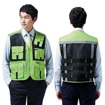 특수조끼 오토바이조끼 배달조끼 연두