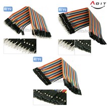 ADIT PCB기판 아두이노 센서 점퍼케이블 점퍼선 컴퓨터 보드 접촉케이블, AM2941_암수 40cm