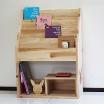 양지가구 원목잡지꽂이 전면책꽂이 DIY 책장 정리선반 진열장 틈새책장 책꽂이 공간정리 파스텔색 소품정리 책정리, 원목 전면책꽂이4단600 삼나무
