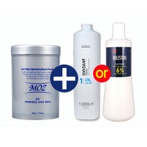 모즈 하이라이트닝 브리치파우더 탈색제 + 웰라 or 로레알 산화제 증정, 1세트, 모즈하이라트닝탈색제500g+산화제1000ml