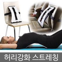허리스트레칭 강화운동기구 헬스기구, 선택01/화이트