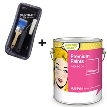 노루페인트 프리미엄 팬톤페인트 멀티용 1L 간단세트, 계란광 White