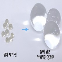 오피스안&컴사이언스 투명크리스탈볼(3~4.5cm)100g 투명고흡수성수지 과학실험도구