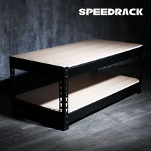 스피드랙 인더스트리얼 조립식 TV거실장, 04.가로900x깊이x400x높이420(mm) / 블랙프레임