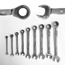 신일 콤비네이션 스패너 깔깔이 일체형 렌치 P0134, 19mm, 19mm