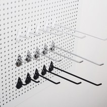 드루왕 인테리어 타공판, 물방울 타공판 후크 mini:블랙, 1개