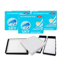 SKY 에어컨/히터 필터 3개 세트, 1개, 윈스톰/윈스텀맥스/캡티바A45