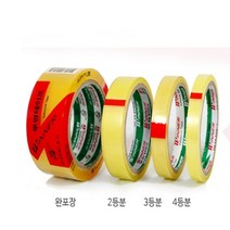금성케이엔티 금성 아크릴 투명테이프 12mm4등분 X 25M물레방에넣는테이프, 1롤