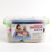 모래놀이 칼라모래놀이세트1kg 다양한 찍기틀, 모래색모래놀이세트, 1kg