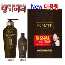댕기머리 포르테 프레스티지 탈모완화 기능성 샴푸 500ml + 145ml, 1EA+1마술패치2매