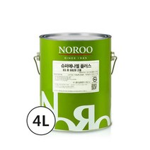 노루페인트 목재 철재용 유성페인트 슈퍼에나멜 플러스 백색 4L, 반광, 4000ml, 1개