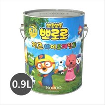 노루페인트 뽀로로 키즈 바이오 친환경 페인트 0.9L 항균력99.9%, 루피 분홍, 1개