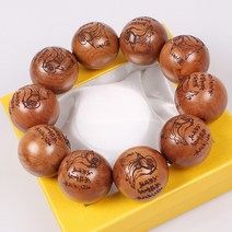 불교나라 대추목 달마 단주 40MM
