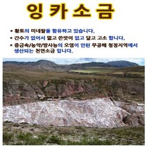 페루통상 잉카소금 고운소금 850g 맛있는소금, 1포