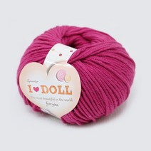 [앵콜스] IDOLL 아이돌실(10+1) 인형실 소품실 면사 뜨개실 털실, 35 라즈베리핑크