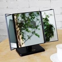 데코하우스 모던 삼면 스탠드거울 사각거울 탁상거울, 모던삼면스탠드거울_소