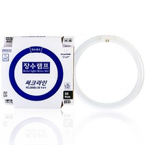 장수 우리조명 써크라인 단파장 형광등 FCL30SD 환형램프 형광 램프, 주광색
