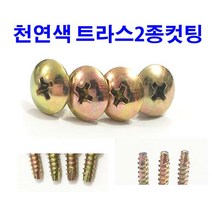 천연색 트라스피스 트러스 2종 컷팅 커팅 둥근머리 M3~M5, 1000개