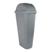 진성울트라 PP 회전 휴지통 13L~50L 대용량 업소 가정 주방, 그레이   50L