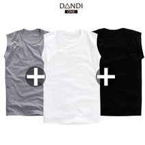 단디원 남녀공용 30수 라운드 민소매 티셔츠