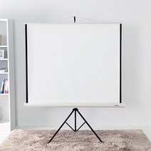 YUNCINE 이동식 스탠드형 삼각대 스크린 빔프로젝터 이동형 빔프로젝트 빔스크린 휴대용 이동형 거치형 거치식 롤스크린, 02) 이동형 스탠드 스크린 60인치