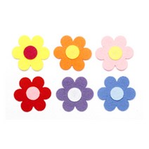 피플스파티 펠트꾸미기 꽃모음, 6잎꽃(대)