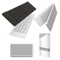 엔보우 블루투스 접이식 무선 키보드, 블랙, 접이식키보드