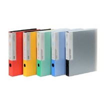 문화산업 대용량 듀플렉스 클리어 파일 수용량 60P, 블랙, 1개