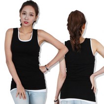 코코앤 여성용 L~3XL 빅사이즈 골지 망고 롱나시