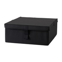 이케아 LYCKSELE 체어베드수납상자/수납박스/보관함, 블랙_001.924.57