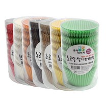 더팩 노르딕색지 머핀컵55mm 7종, 빨강, 1통