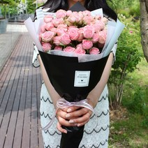 플라로마 장미 100송이 꽃다발 생화 당일발송가능 졸업식 승진선물 생일꽃다발 어버이날 로즈데이 부부의날 생일 기념일 전국배송 지정일예약배송, 핑크