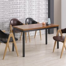 와이디 빈티지 업소용 카페 테이블, (멀바우)_1200x600 (YWD3031-BK)