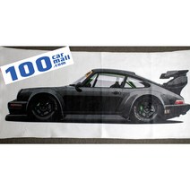 [100carmall] 포르쉐 964 911 RWB 블랙, 100개