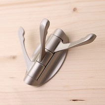 3단 옷걸이 니켈 나비옷걸이, 실버, 1개