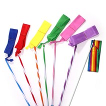 문구조아 체조용 리본 리듬체조 7색상, $C7G_무지개