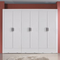 빅로드가구 NEW 에비앙 or 라이너 9자 장롱세트, 04) 라이너-서랍형_화이트