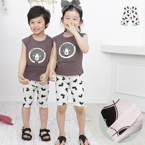 유아동바지 하트 면스판5부레깅스