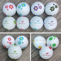 천하 로스트볼 중고골프공 모음 (20알), 고커 A 꽃무늬 3피스(20알) 로스트볼, 2팩