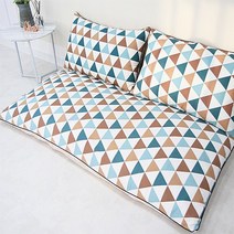 단잠 좌식소파-2인용(특대방석+대쿠션+솜포함), 스칸디나비아(민트)