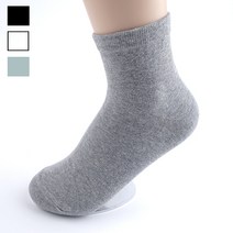 우노텍스 여자 심플 무지 중목 장목 순면양말
