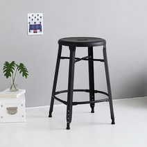 [마켓비] VENA 빈티지바스툴 SM-1029G-H60, 매트블랙