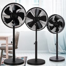인테리어 레트로 엔틱 빈티지 메탈선풍기 시원한 바람, 14인치[블랙]