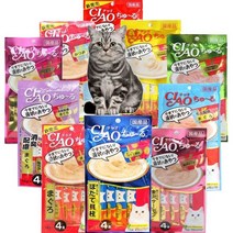 이나바 챠오츄르 스틱, 6개, 참치+연어(SC-143)